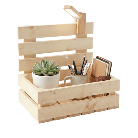 Skrzynka Drewniana Surowa z Płotkiem (Oparciem) 30x20x30 cm – Baza DIY | GoodFreshDecor