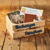 Skrzynka Drewniana Kosz Prezentowy "Kochanym Dziadkom" 30x20x12 | GoodFreshDecor