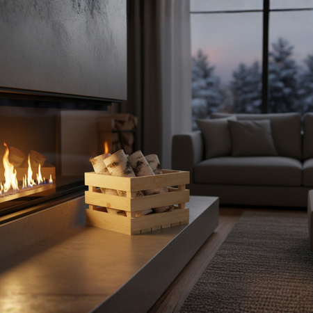 Duża Pojemna Skrzynka Drewniana 30x25x20 cm na Zabawki | GoodFreshDecor