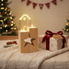 Świecznik Drewniany Gwiazda - Zestaw 2 szt. z Drewna Bukowego | GoodFreshDecor