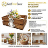 Skrzynka Wielkanocna Drewniana Brązowa z Zajączkiem 30x20 cm – Dekoracja DIY | GoodFreshDecor